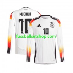 Günstige Fußball Trikotsatz Deutschland Jamal Musiala 10 Herren Heimtrikot Euro 2024 Langarm
