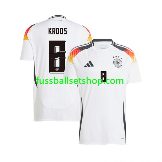 Günstige Fußball Trikotsatz Deutschland Toni Kroos 8 Herren Heimtrikot Euro 2024 Kurzarm