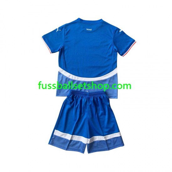 Günstige Fußball Trikotsatz Island Kinder Heimtrikot 2024 Kurzarm