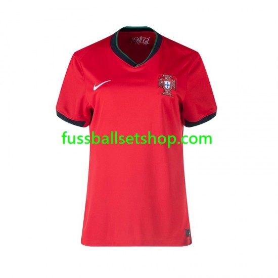 Günstige Fußball Trikotsatz Portugal Frauen Heimtrikot Euro 2024 Kurzarm