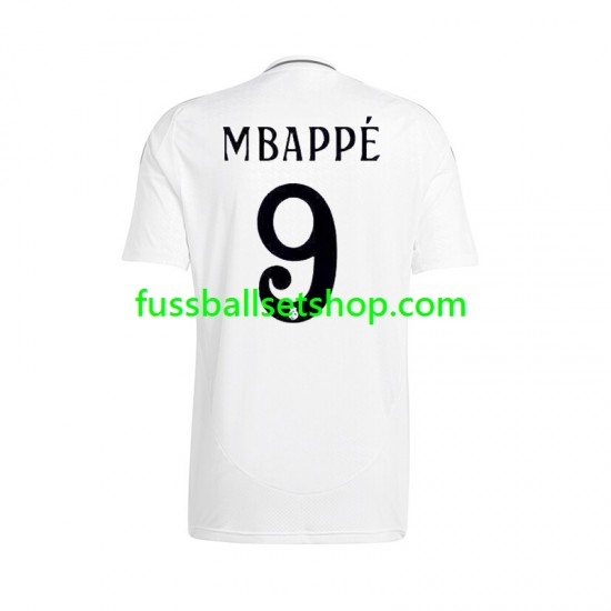 Günstige Fußball Trikotsatz Real Madrid Kylian Mbappé 9 Herren Heimtrikot 2024-2025 Kurzarm