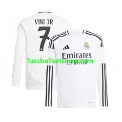 Günstige Fußball Trikotsatz Real Madrid Vinicius Junior 7 Herren Heimtrikot 2024-2025 Langarm