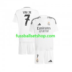 Günstige Fußball Trikotsatz Real Madrid Vinicius Junior 7 Kinder Heimtrikot 2024-2025 Kurzarm