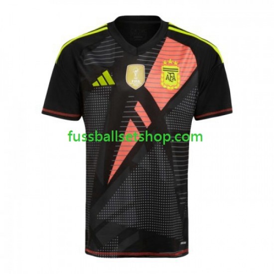 Günstige Fußball Trikotsatz Argentinien Copa America 2024 Torwart Herren Heimtrikot  Kurzarm