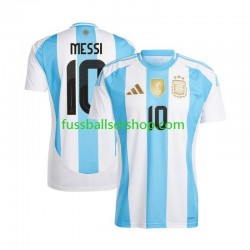Günstige Fußball Trikotsatz Argentinien Lionel Messi 10 Copa America 2024 Herren Heimtrikot  Kurzarm