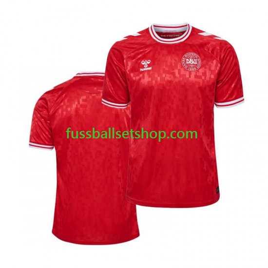 Günstige Fußball Trikotsatz Dänemark Herren Heimtrikot Euro 2024 Kurzarm