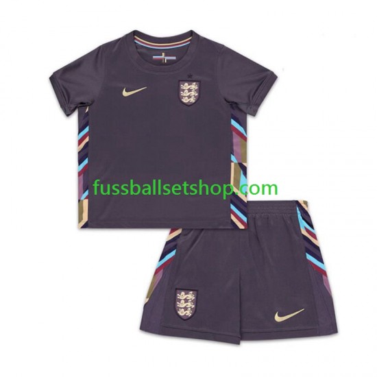 Günstige Fußball Trikotsatz England Kinder Auswärtstrikot Euro 2024 Kurzarm