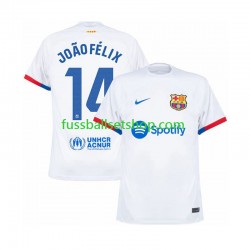 Günstige Fußball Trikotsatz FC Barcelona Joao Felix 14 Herren Auswärtstrikot 2023-2024 Kurzarm