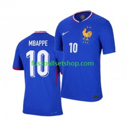 Günstige Fußball Trikotsatz Frankreich Mbappé Kylian 10 Herren Heimtrikot Euro 2024 Kurzarm