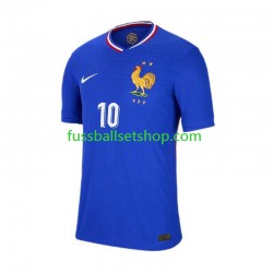 Günstige Fußball Trikotsatz Frankreich Mbappé Kylian 10 Herren Heimtrikot Euro 2024 Kurzarm