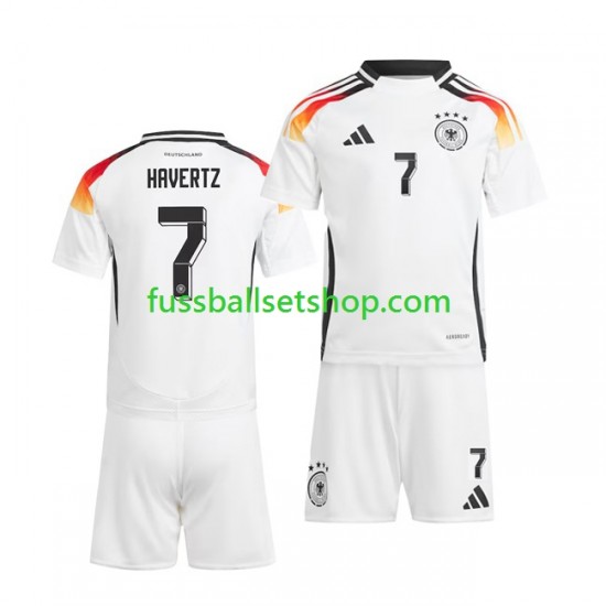 Günstige Fußball Trikotsatz Deutschland Havertz 7 Kinder Heimtrikot Euro 2024 Kurzarm