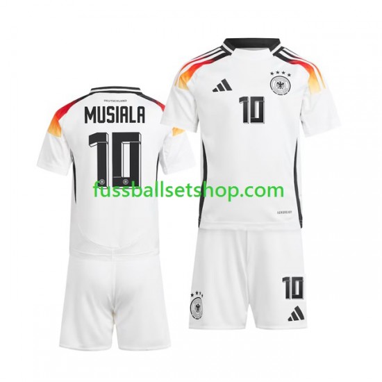 Günstige Fußball Trikotsatz Deutschland Jamal Musiala 10 Kinder Heimtrikot Euro 2024 Kurzarm