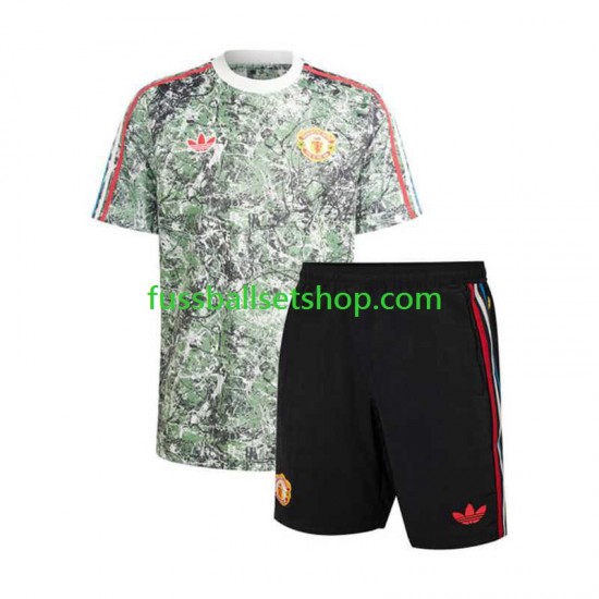 Günstige Fußball Trikotsatz Manchester United Stone Roses Kinder Heimtrikot 2023-2024 Kurzarm