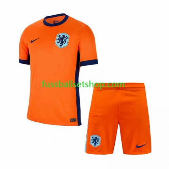 Günstige Fußball Trikotsatz Niederlande Kinder Heimtrikot Euro 2024 Kurzarm