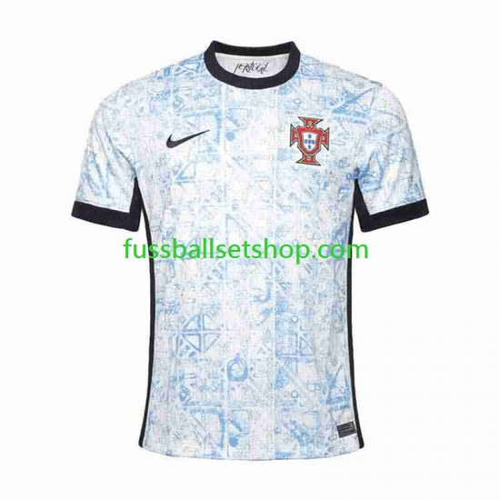Günstige Fußball Trikotsatz Portugal Herren Auswärtstrikot Euro 2024 Kurzarm