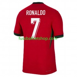Günstige Fußball Trikotsatz Portugal Cristiano Ronaldo 7 Herren Heimtrikot Euro 2024 Kurzarm