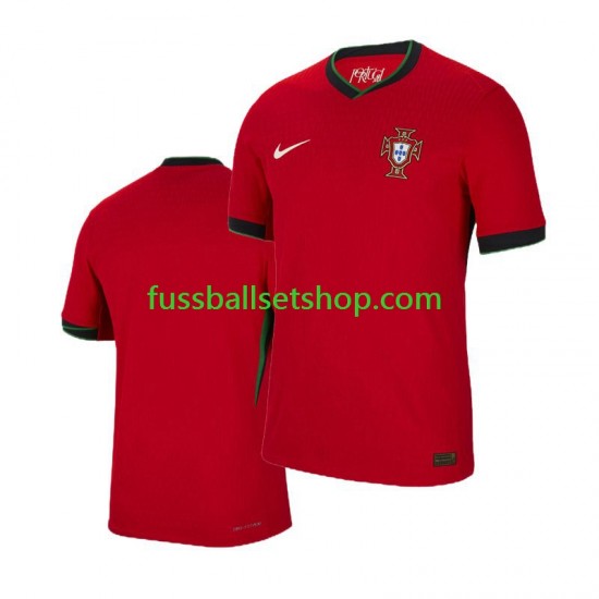 Günstige Fußball Trikotsatz Portugal Herren Heimtrikot Euro 2024 Kurzarm