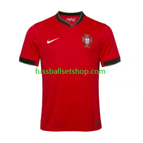 Günstige Fußball Trikotsatz Portugal Herren Heimtrikot Euro 2024 Kurzarm