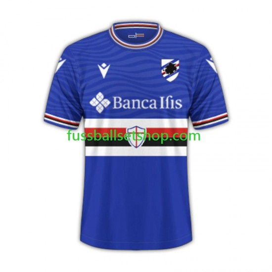 Günstige Fußball Trikotsatz Sampdoria Genua Herren Heimtrikot 2023-2024 Kurzarm