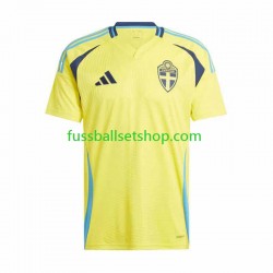 Günstige Fußball Trikotsatz Schweden Herren Heimtrikot 2024 Kurzarm