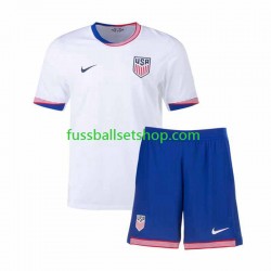 Günstige Fußball Trikotsatz USA Kinder Heimtrikot 2024 Kurzarm