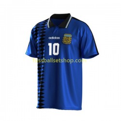 Günstige Fußball Trikotsatz Argentinien Maradona 10 Retro Herren Auswärtstrikot 1994 Kurzarm