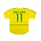 Günstige Fußball Trikotsatz Brasilien RONALDINHO 11 Retro Herren Heimtrikot 2002 Kurzarm