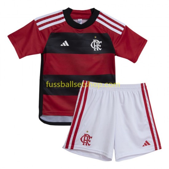 Günstige Fußball Trikotsatz CR Flamengo Kinder Heimtrikot 2023-2024 Kurzarm