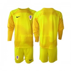 Günstige Fußball Trikotsatz Kroatien Torwart Kinder Heimtrikot World Cup 2022 Langarm