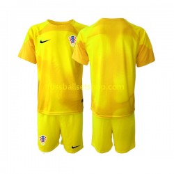 Günstige Fußball Trikotsatz Kroatien Torwart Kinder Heimtrikot World Cup 2022 Kurzarm