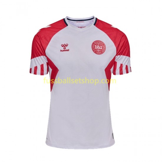Günstige Fußball Trikotsatz Dänemark Herren Auswärtstrikot 2023 Kurzarm