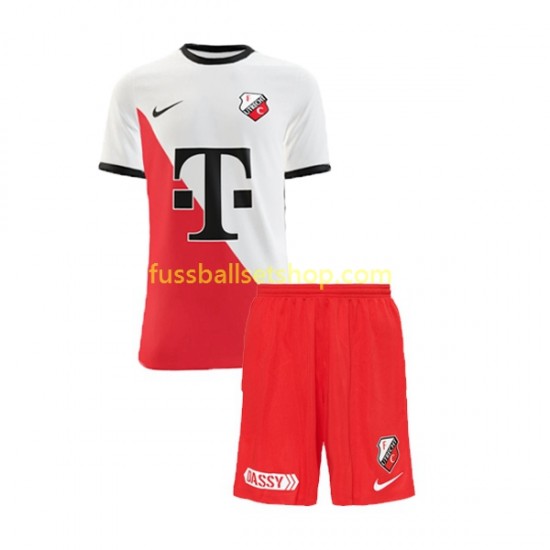 Günstige Fußball Trikotsatz FC Utrecht Kinder Heimtrikot 2022-2023 Kurzarm