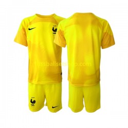 Günstige Fußball Trikotsatz Frankreich Torwart Kinder Ausweichtrikot World Cup 2022 Kurzarm