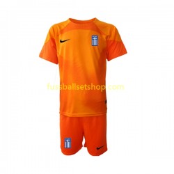 Günstige Fußball Trikotsatz Griechenland Torwart Kinder Ausweichtrikot 2022-2023 Kurzarm