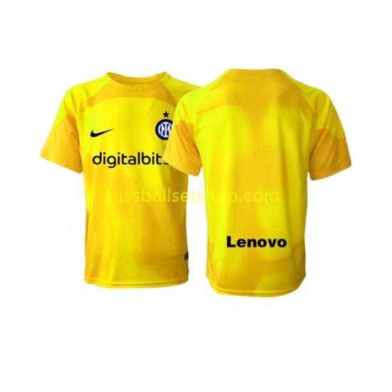 Günstige Fußball Trikotsatz Inter Mailand Torwart Herren Auswärtstrikot 2022-2023 Kurzarm