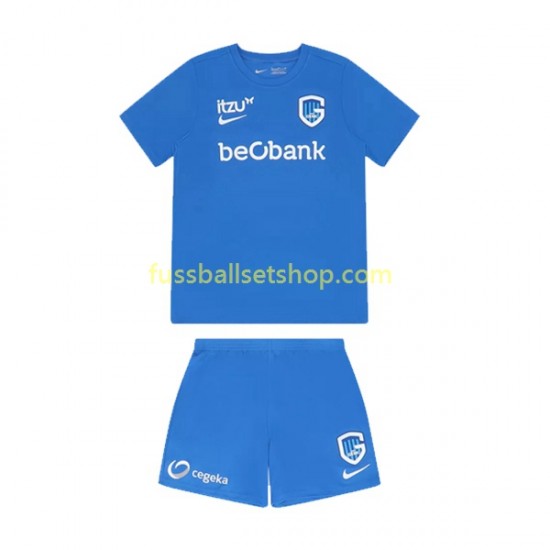 Günstige Fußball Trikotsatz KRC Genk Kinder Heimtrikot 2022-2023 Kurzarm