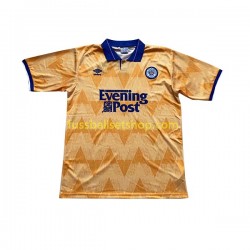 Günstige Fußball Trikotsatz Leeds United Retro Herren Auswärtstrikot 1991-1992 Kurzarm