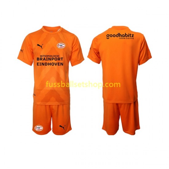 Günstige Fußball Trikotsatz PSV Eindhoven Torwart Kinder Auswärtstrikot 2022-2023 Kurzarm