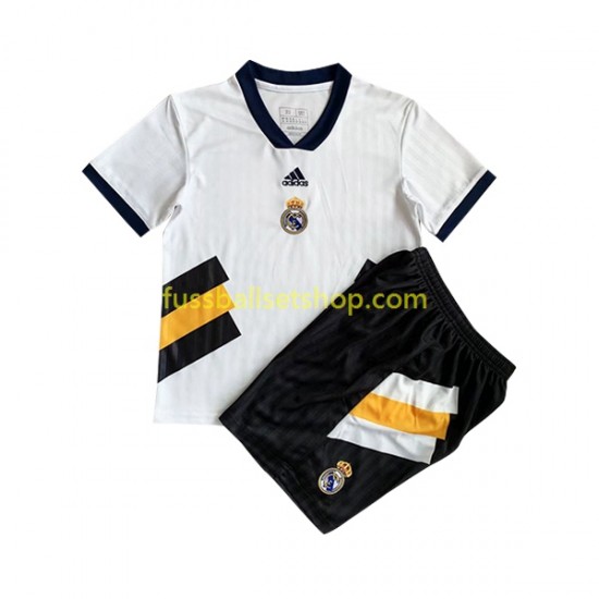 Günstige Fußball Trikotsatz Real Madrid Icon Retro Kinder Heimtrikot 2022-2023 Kurzarm