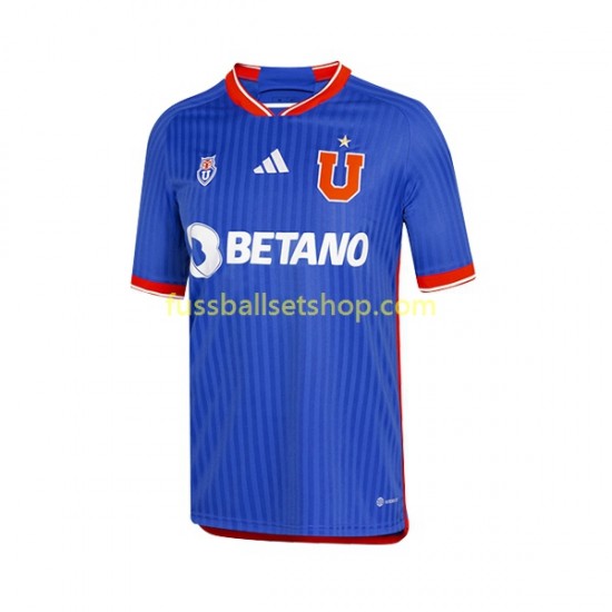 Günstige Fußball Trikotsatz Universidad de Chile Herren Heimtrikot 2023 Kurzarm