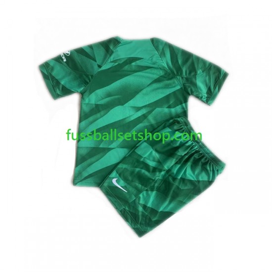 Günstige Fußball Trikotsatz Atlético Madrid Torwart Kinder Auswärtstrikot 2023-2024 Kurzarm