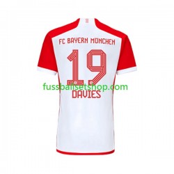 Günstige Fußball Trikotsatz FC Bayern München Alphonso Davies 19 Herren Heimtrikot 2023-2024 Kurzarm