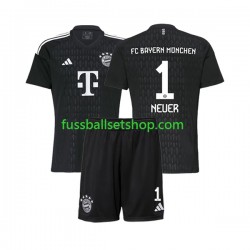 Günstige Fußball Trikotsatz FC Bayern München Manuel Neuer 1 Torwart Kinder Heimtrikot 2023-2024 Kurzarm