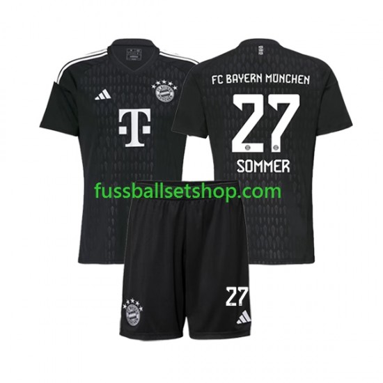 Günstige Fußball Trikotsatz FC Bayern München Yann Sommer 27 Torwart Kinder Heimtrikot 2023-2024 Kurzarm