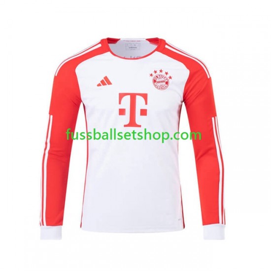 Günstige Fußball Trikotsatz FC Bayern München Herren Heimtrikot 2023-2024 Langarm