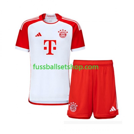 Günstige Fußball Trikotsatz FC Bayern München Kinder Heimtrikot 2023-2024 Kurzarm