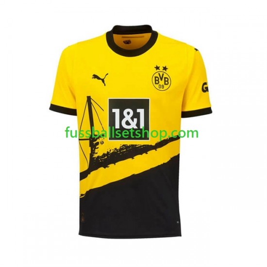 Günstige Fußball Trikotsatz Borussia Dortmund Herren Heimtrikot 2023-2024 Kurzarm