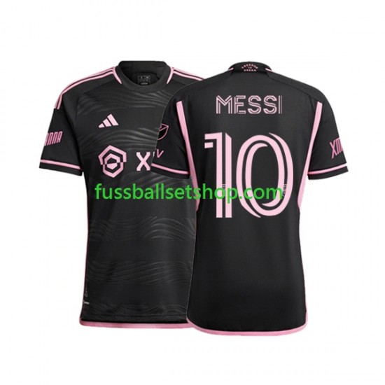 Günstige Fußball Trikotsatz Inter Miami Lionel Messi 10 Herren Auswärtstrikot 2023 Kurzarm