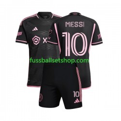Günstige Fußball Trikotsatz Inter Miami Lionel Messi 10 Kinder Auswärtstrikot 2023 Kurzarm