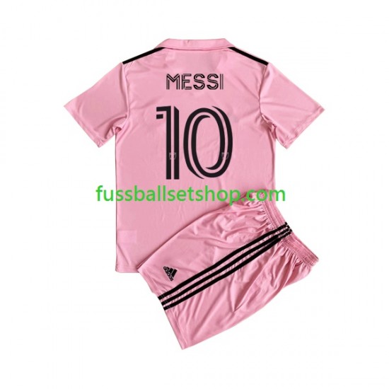 Günstige Fußball Trikotsatz Inter Miami Lionel Messi 10 Kinder Heimtrikot 2023 Kurzarm